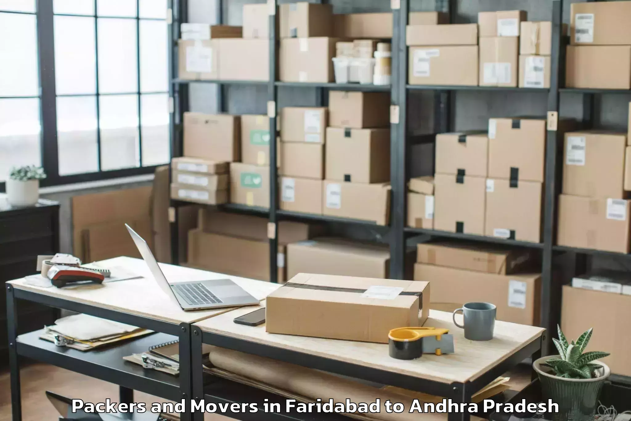 Reliable Faridabad to Machilipatnam Packers And Movers